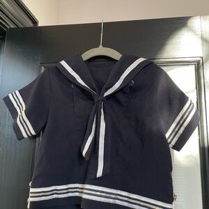 Navy Blue Sailor Kids Shirt